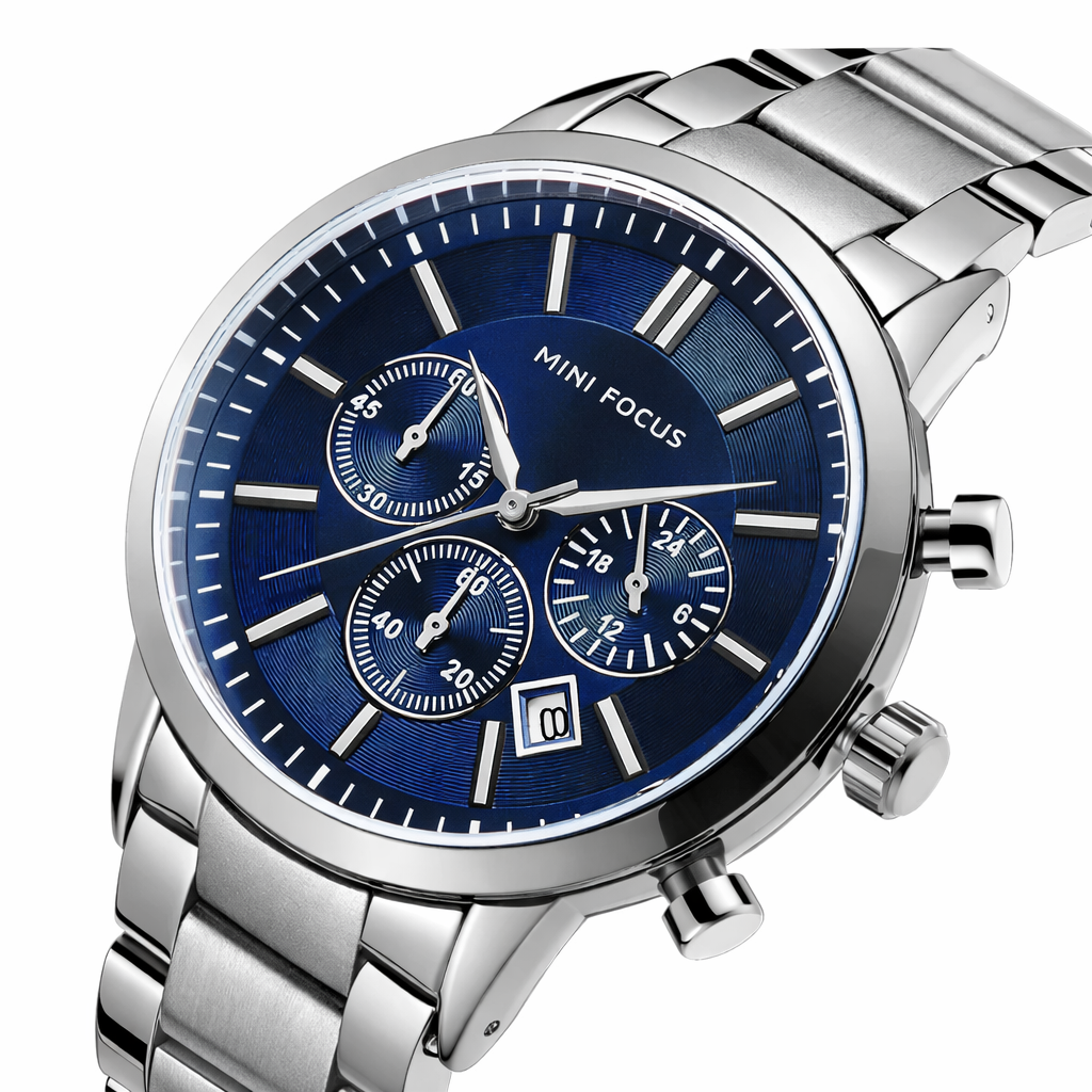 Mini Focus Silver+Navy MF0188G-02