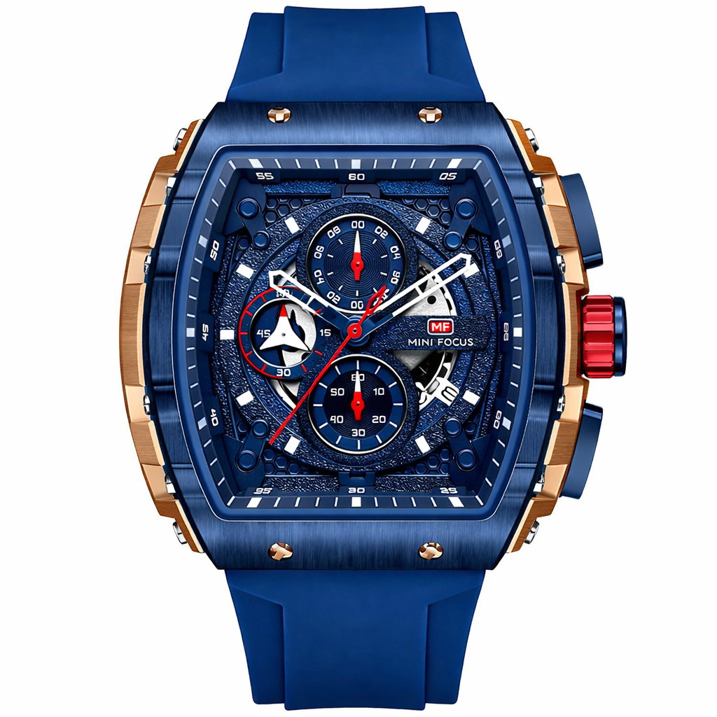 Mini Focus Blue+Rose Gold MF0399G-02