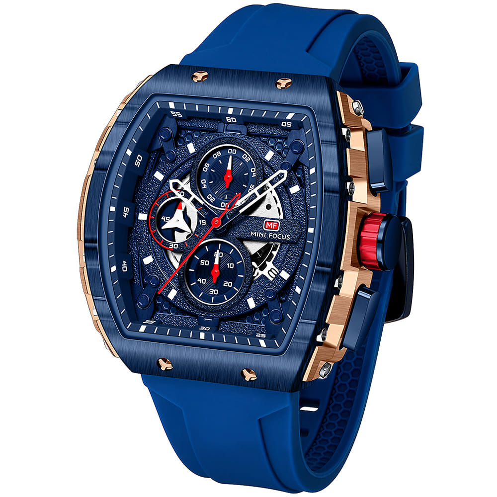 Mini Focus Blue+Rose Gold MF0399G-02